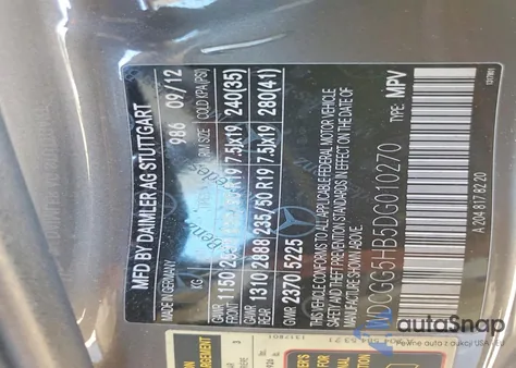 2013 Mercedes-Benz Glk 350 z USA, uszkodzony, nr VIN WDCGG5HB5DG010270